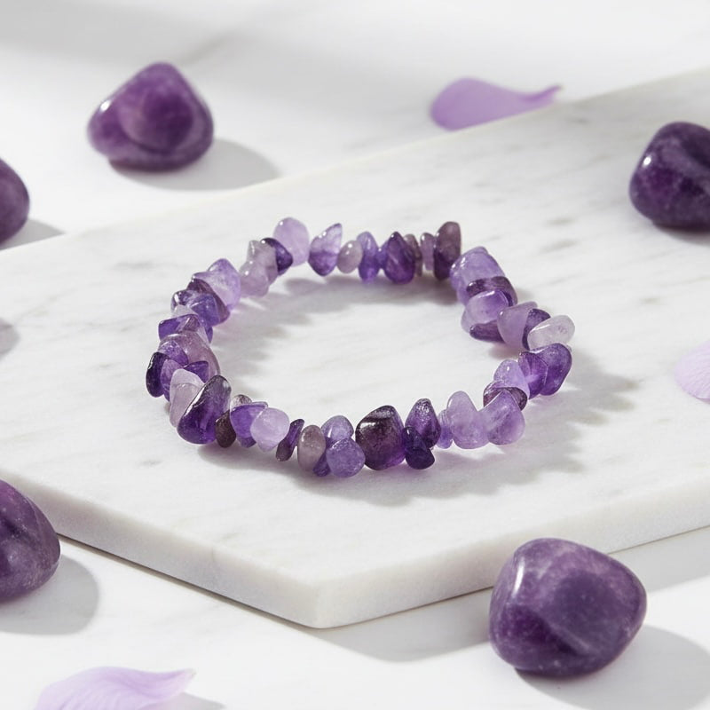 Amethyst Splitter Armband - Harmonie, Balance & Energie