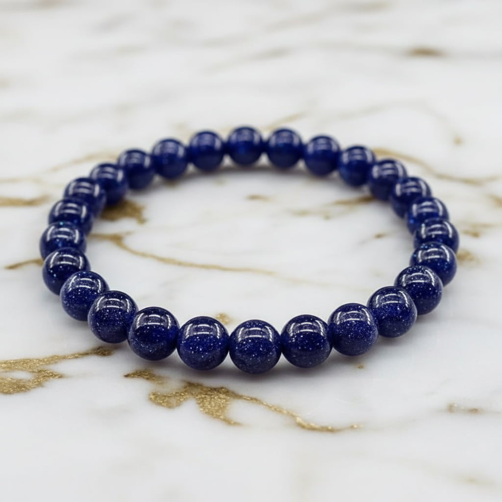 Blaufluss Kugelarmband - Glitzernder Nachthimmel