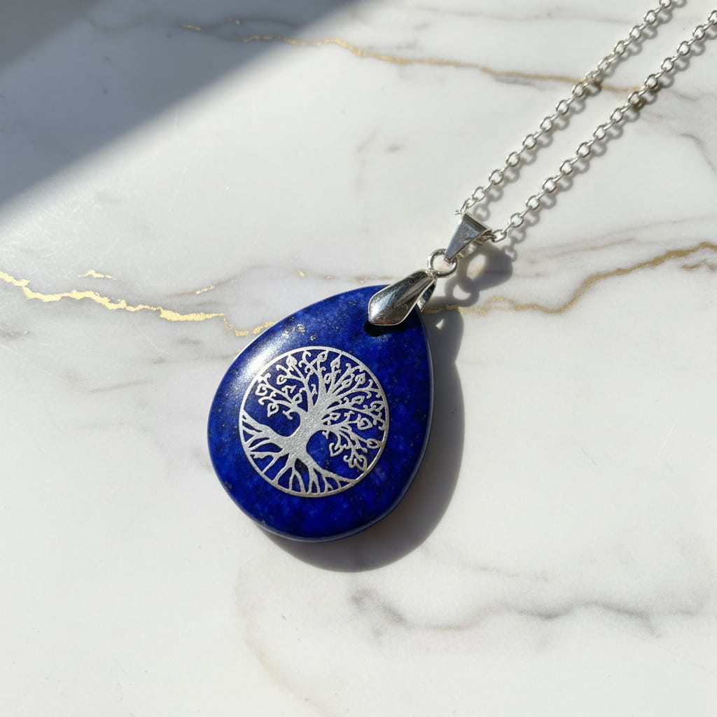 Lapislazuli Halskette „Baum des Lebens“ CrystalScents