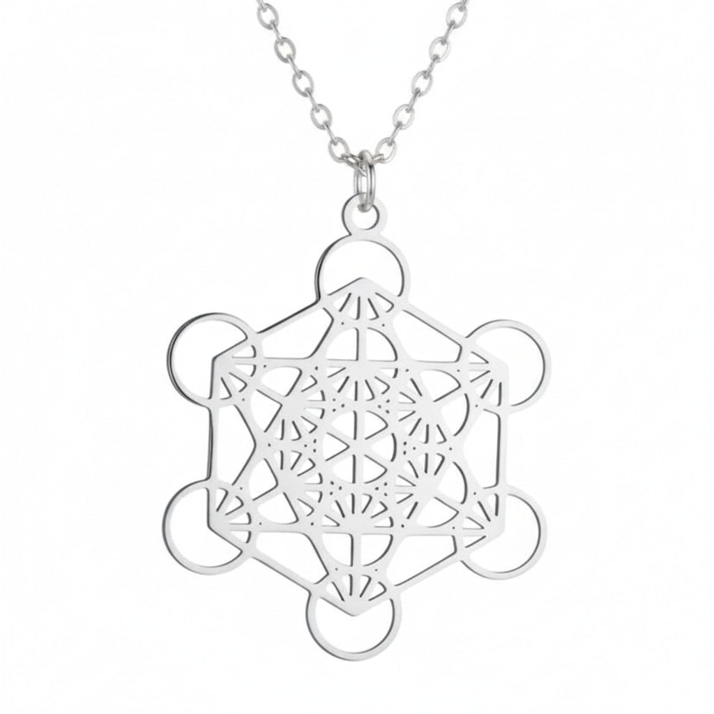 Halskette – Silberne „Heilige Geometrie“ CrystalScents