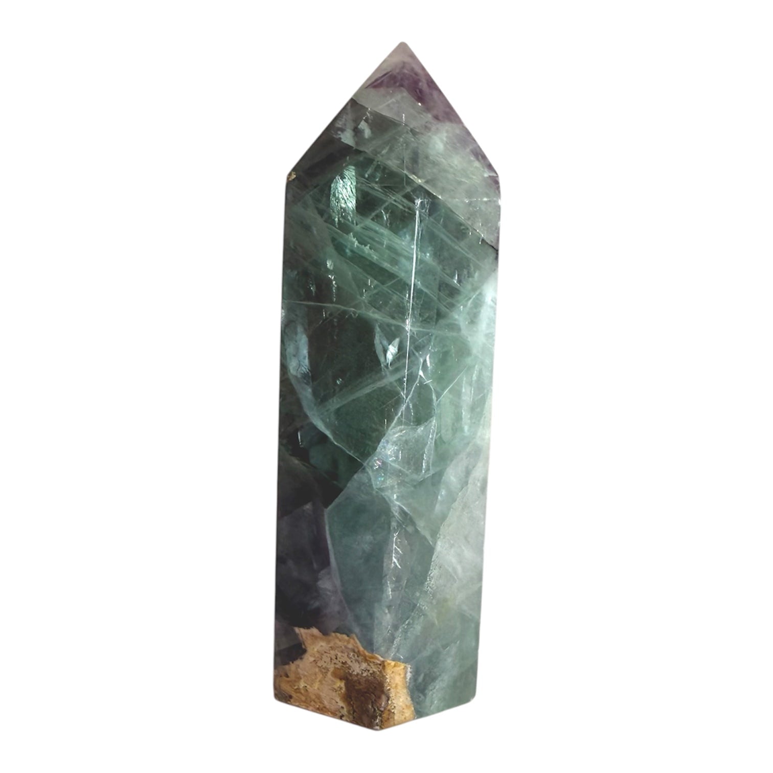 Fluorit Obelisk – Farbenfrohes Unikat