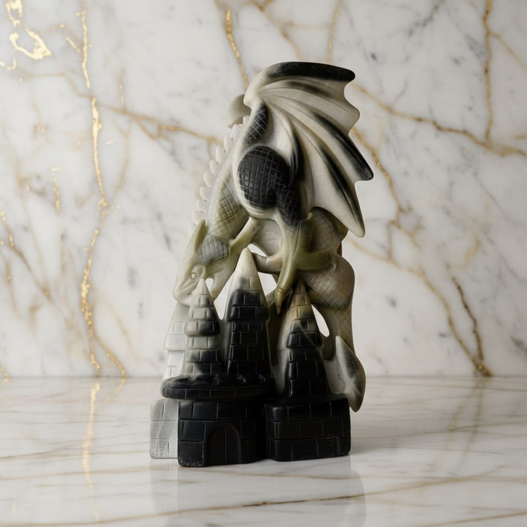 Tai-Chi-Stein – Majestätische Drachenfigur CrystalScents