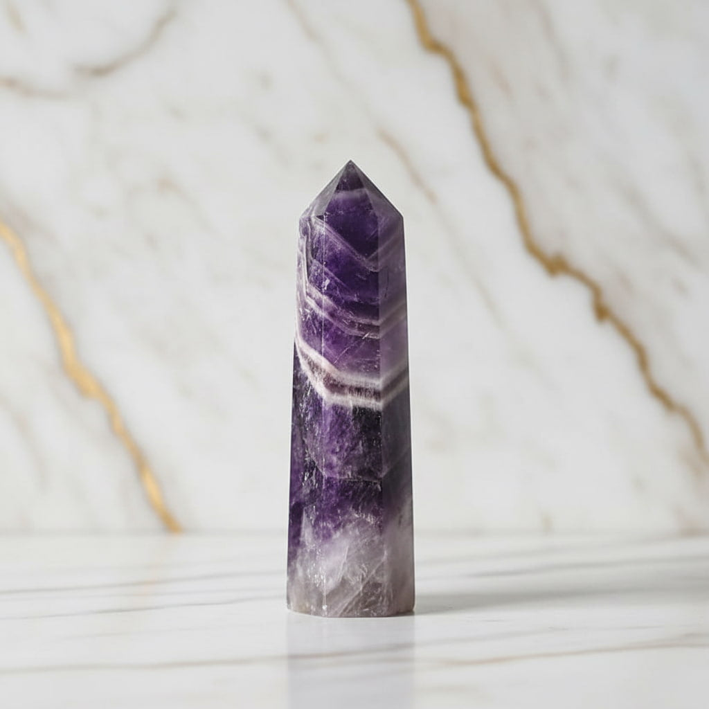 Amethyst Obelisk – Harmonie & Energie | CrystalScents CrystalScents