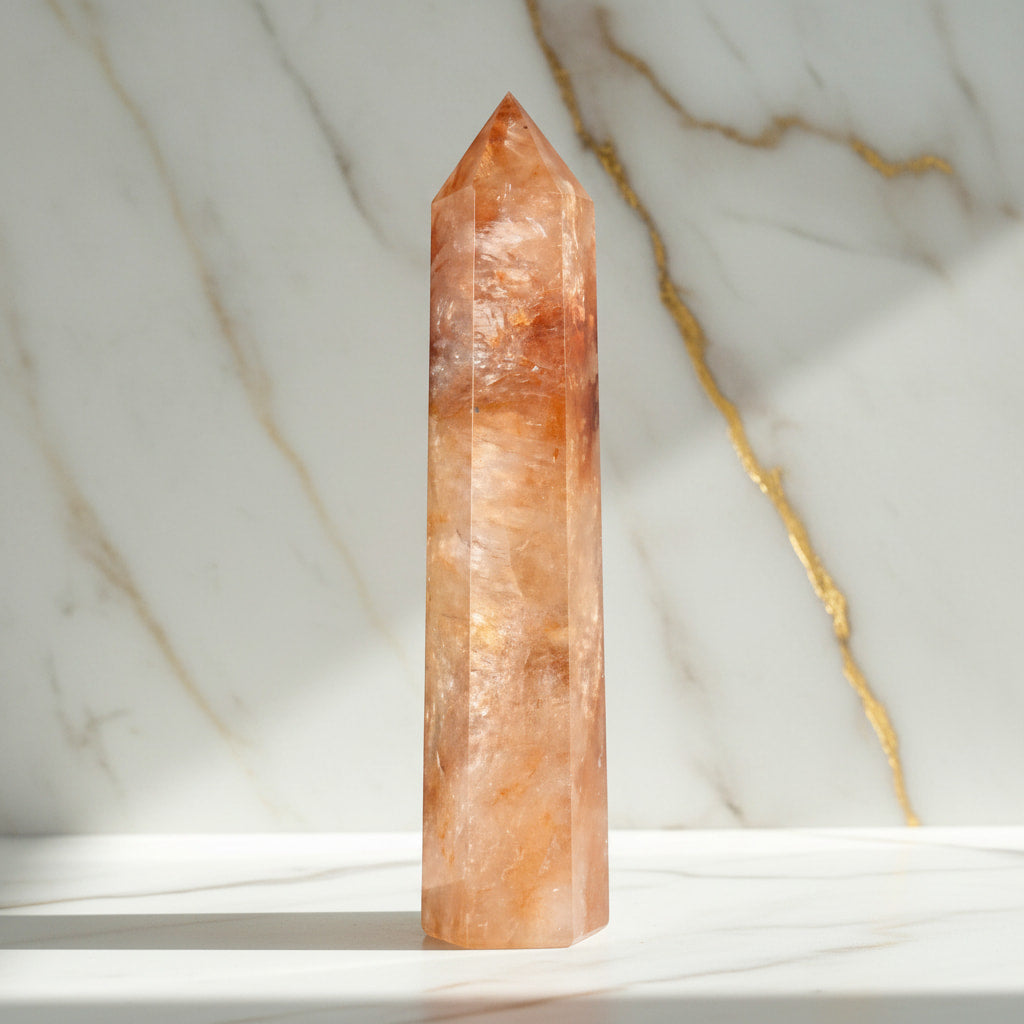 Feuerquarz Obelisk – Energie & innere Stärke JETZT sichern CrystalScents