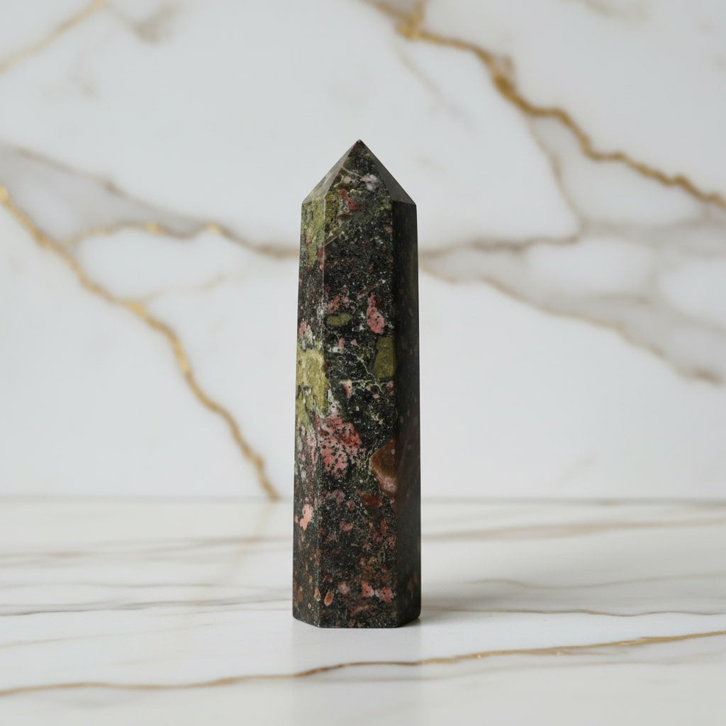 Jaspis Drachenblut Obelisk – Energie & Balance JETZT sichern CrystalScents