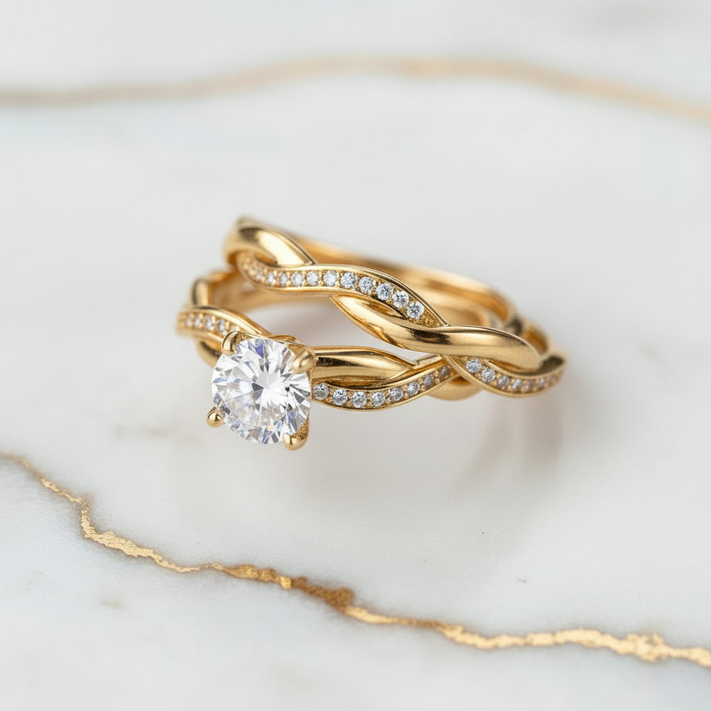 Ring – 2-teiliges, geflochtenes Design CrystalScents