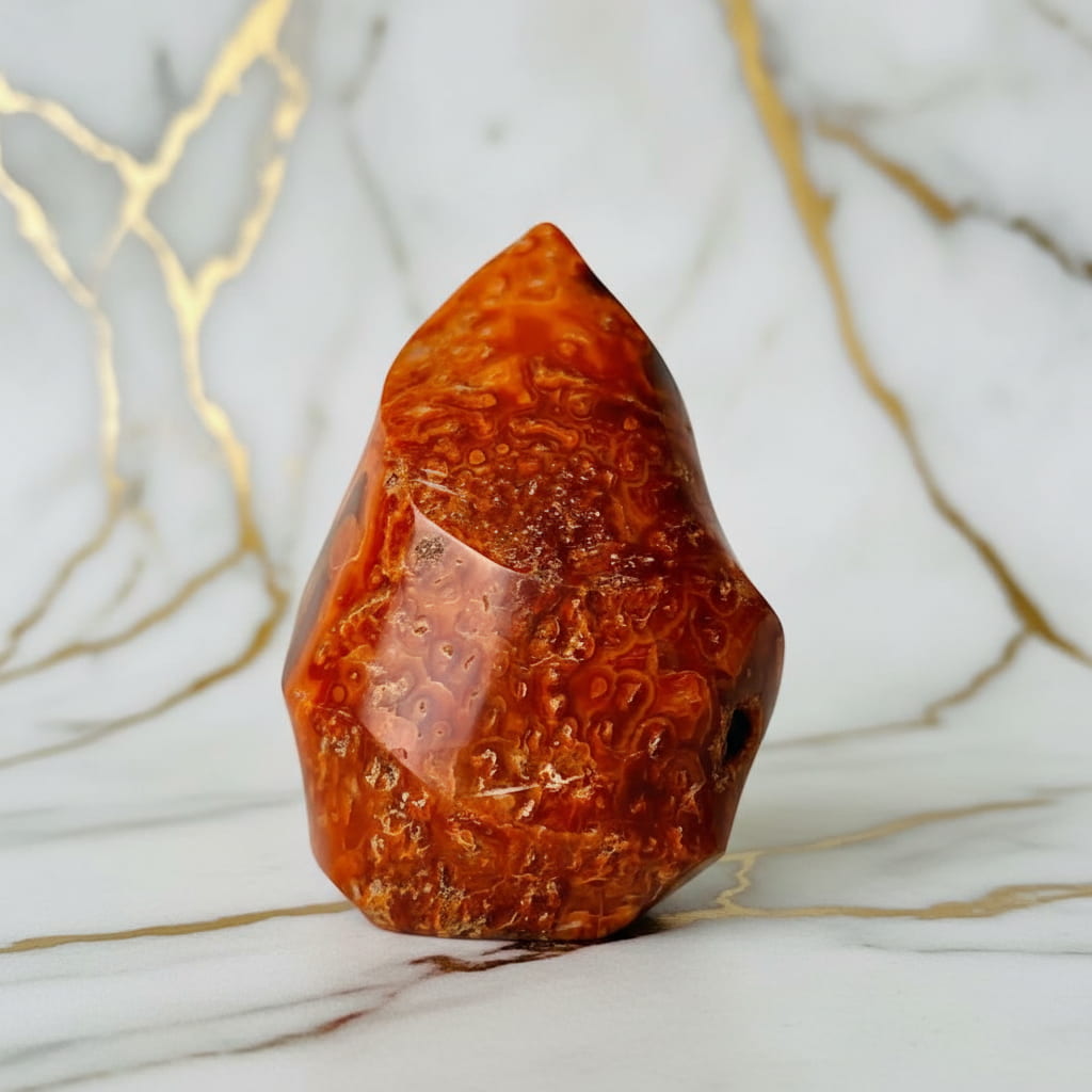 Karneol Flamme – Strahlendes Kristallobjekt CrystalScents