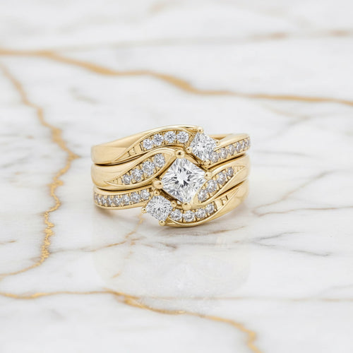 Ring – 3-teilig mit funkelnden Steinen CrystalScents