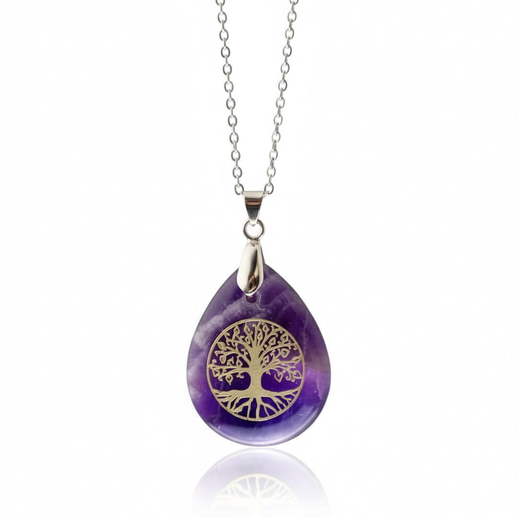 Amethyst Halskette – Baum des Lebens für Wachstum & Harmonie CrystalScents