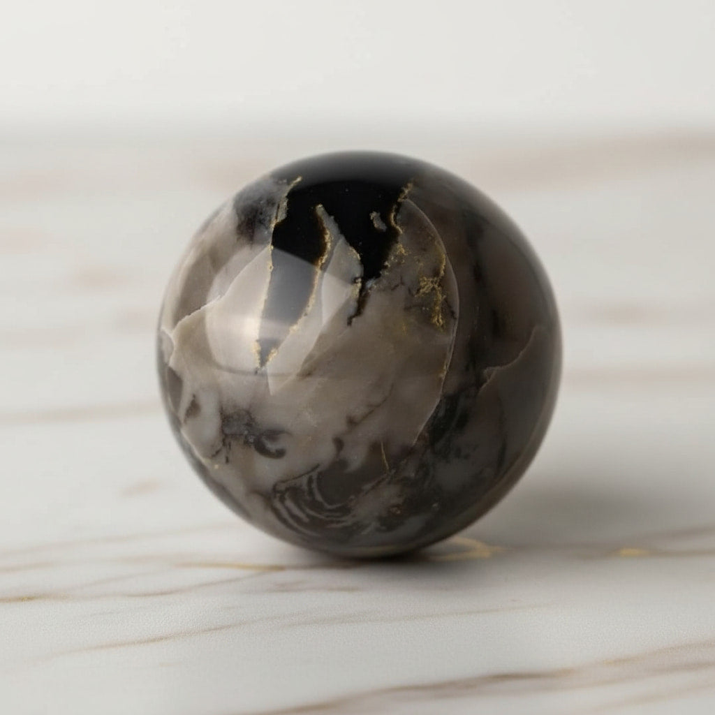 Achat Kugel – Kristallakzent mit leuchtender Magie