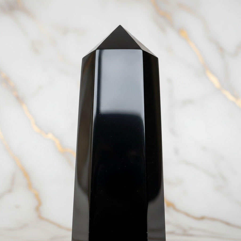Obsidian Obelisk – Schutzstein JETZT sichern CrystalScents