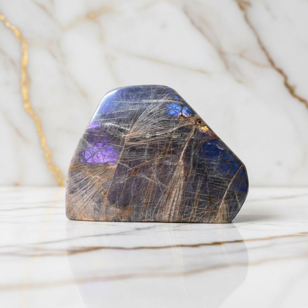 Große Labradorit Sunset Freiform – Farbenprächtiges Unikat CrystalScents