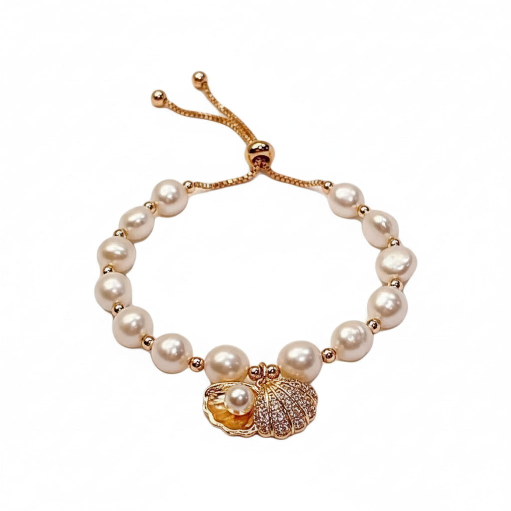 Perlenarmband – Schmuckstück mit Muschelanhänger CrystalScents