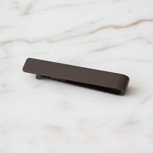 Krawattenklammer Wellenform in Schwarz – minimalistisches Design CrystalScents