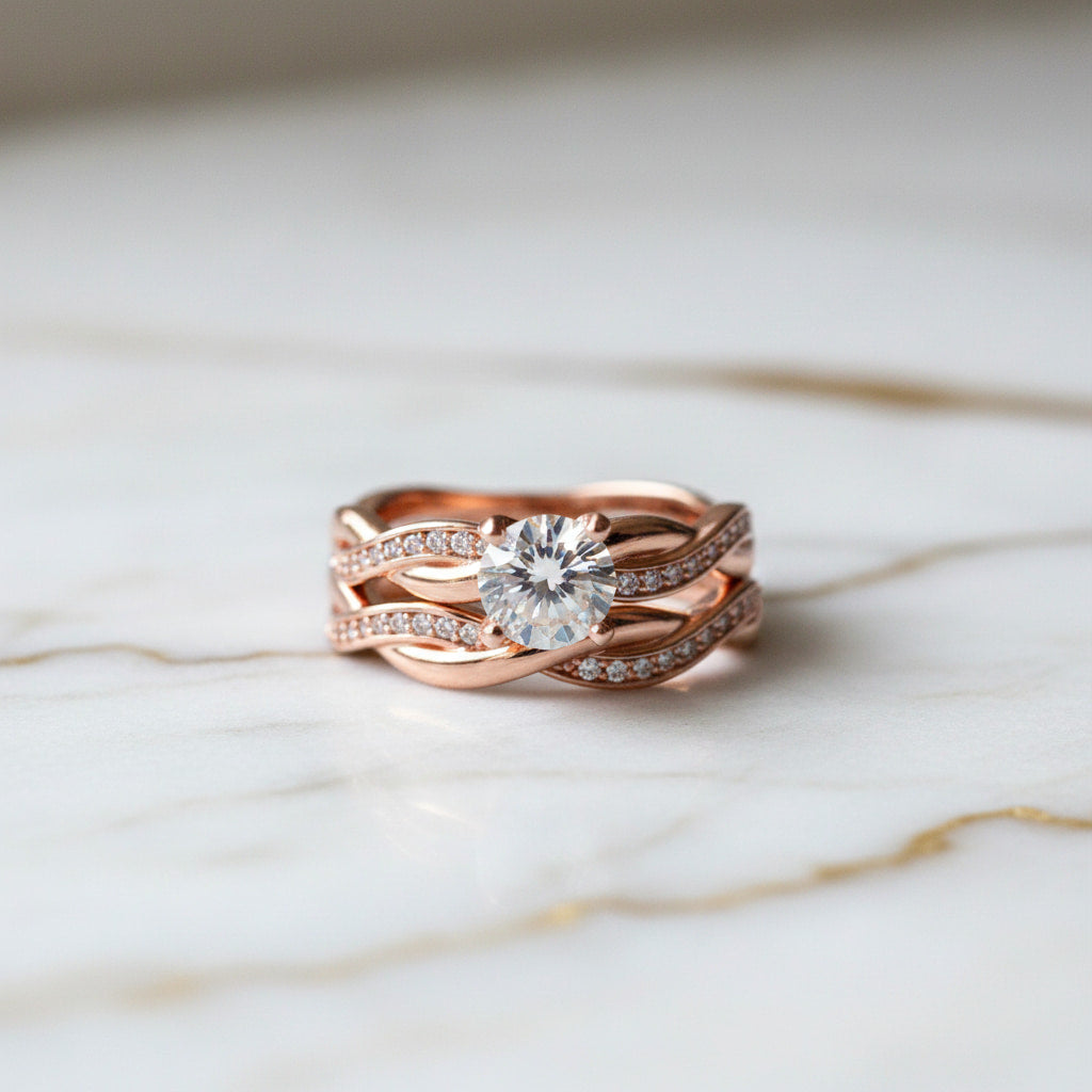Ring – 2-teilig im geflochtenen Design CrystalScents