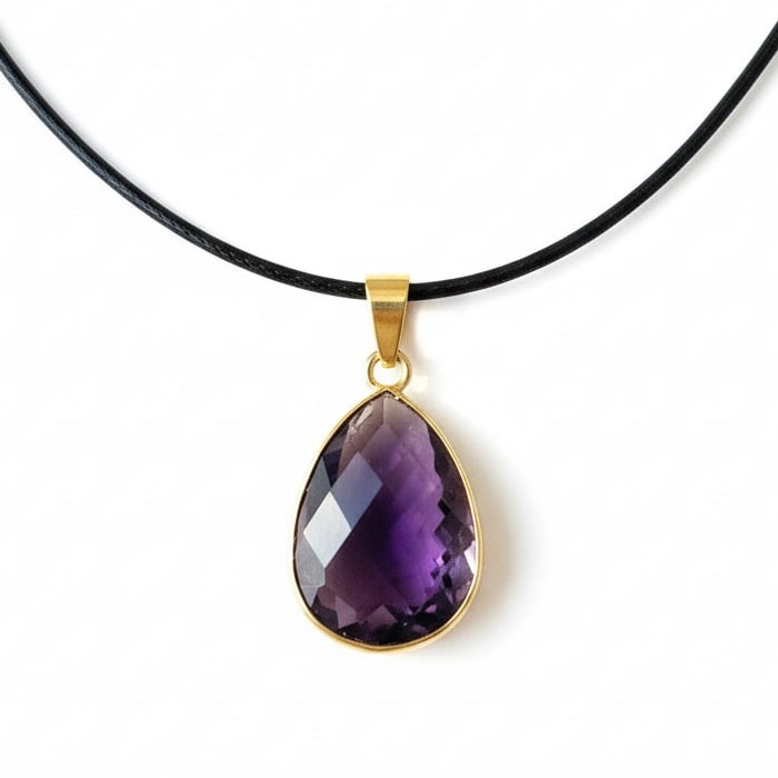 Amethyst Halskette – Eleganz & Ausstrahlung mit facettiertem Anhänger CrystalScents