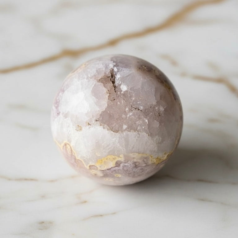 Amethyst Kugel – Rosa Glitzertraum für Harmonie & Balance