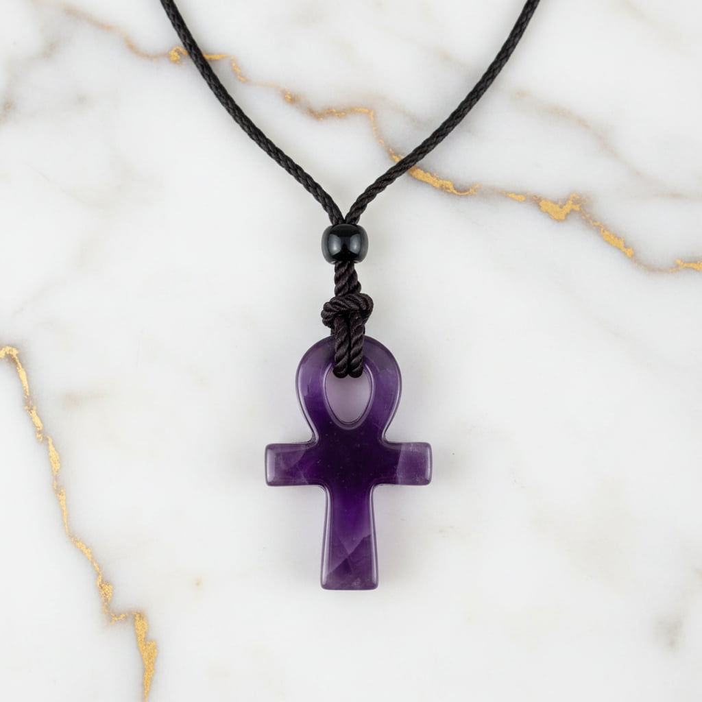 Amethyst Halskette – Anch-Anhänger für Ruhe & Gelassenheit CrystalScents