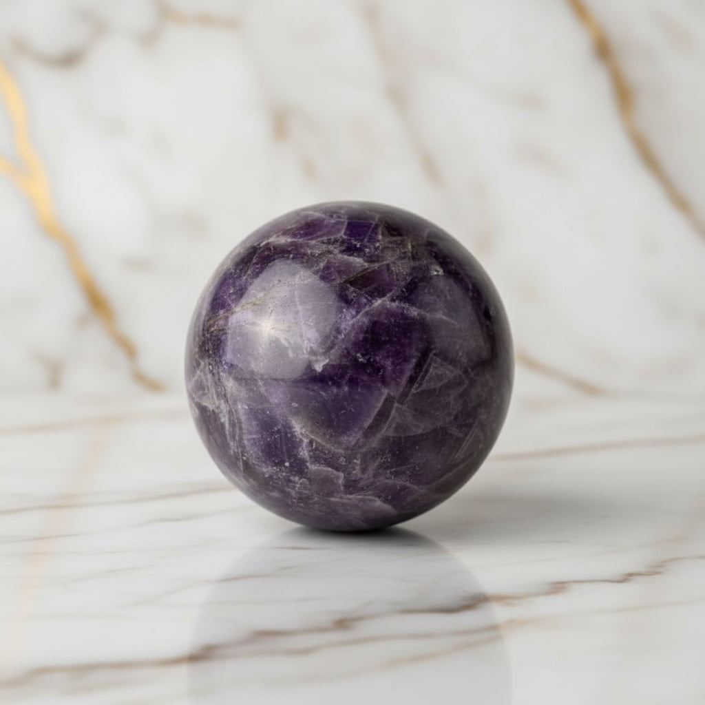 Amethyst Kugel – Natürliches Kristallobjekt für Harmonie & Energie CrystalScents