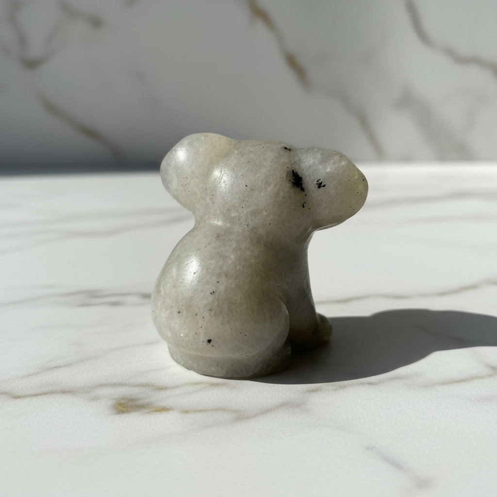 Labradorit Koala - Farbspiel & Freude