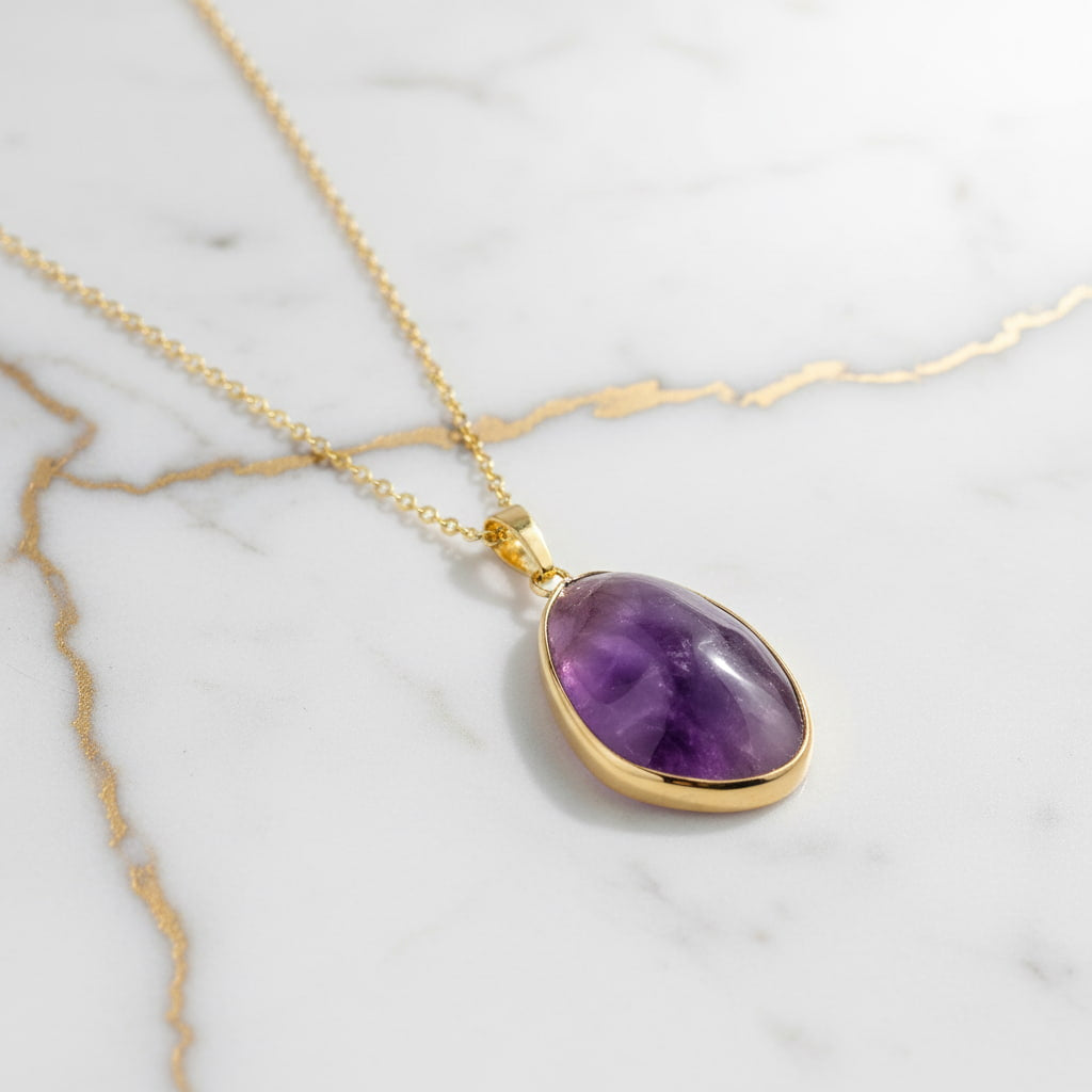 Amethyst Halskette - Natürlich strahlen CrystalScents