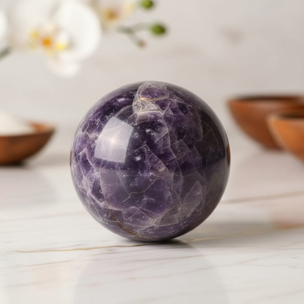 Amethyst Kugel – Ruhe & spirituelle Tiefe CrystalScents