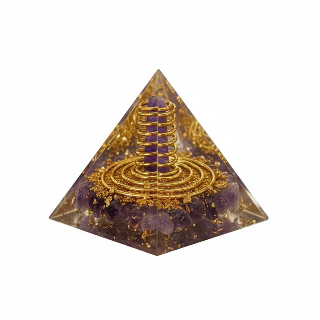 Orgonit Pyramide Amethyst - Geist & Seele CrystalScents