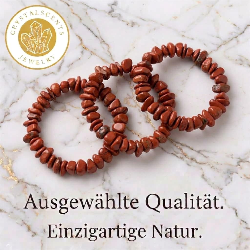 Roter Jaspis Splitterarmband – Kraftvolles Schmuckstück