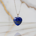 Lapislazuli Halskette - Facettiertes Herz CrystalScents