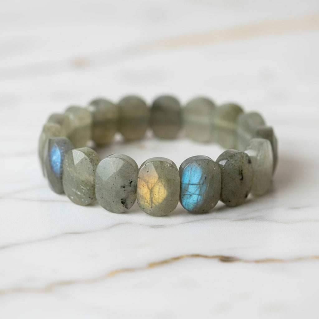 Labradorit Facettenarmband - Sunset Schimmer CrystalScents