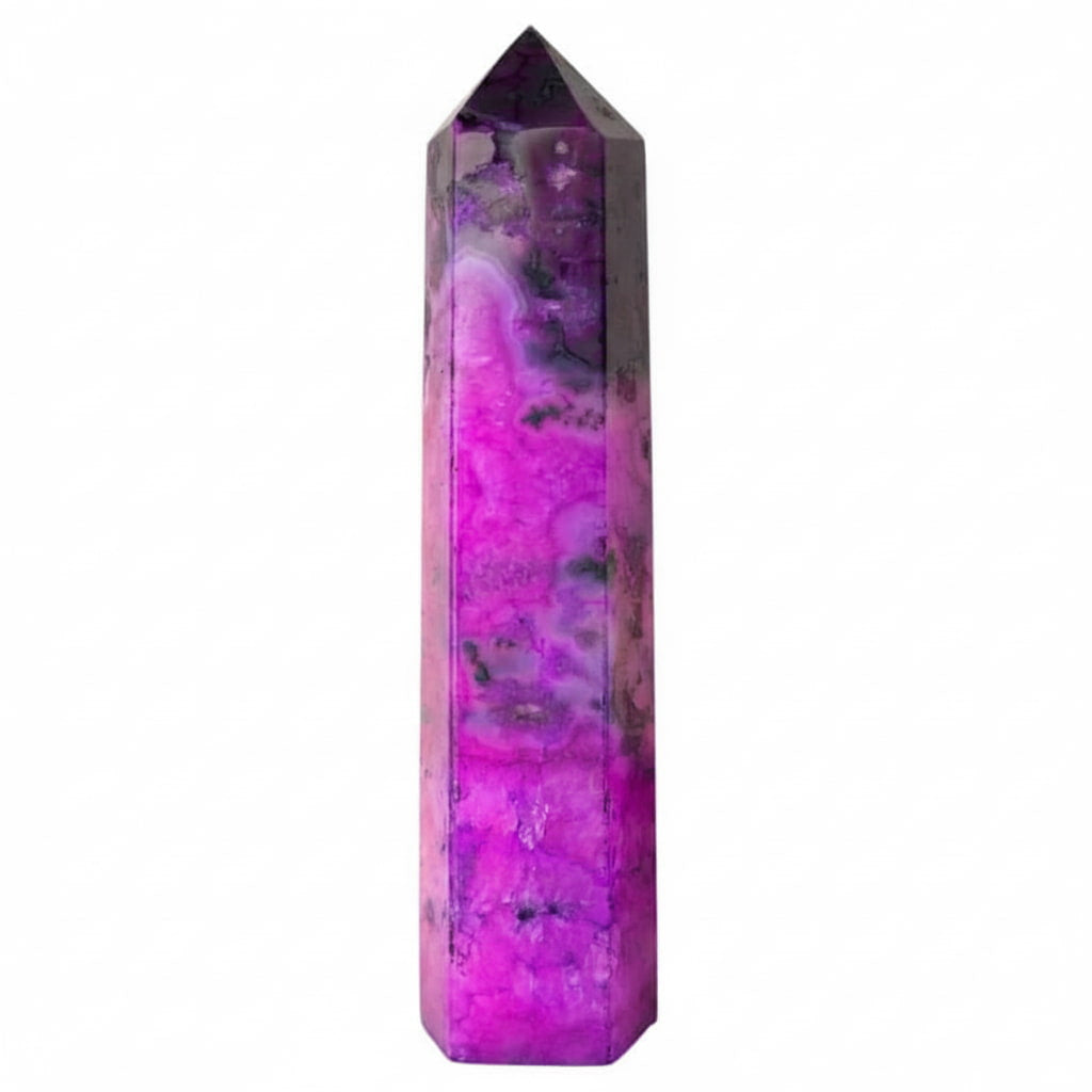 Achat Obelisk – Voller Farbe & Lebendigkeit