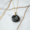 Labradorit Halskette - Rundes Design CrystalScents