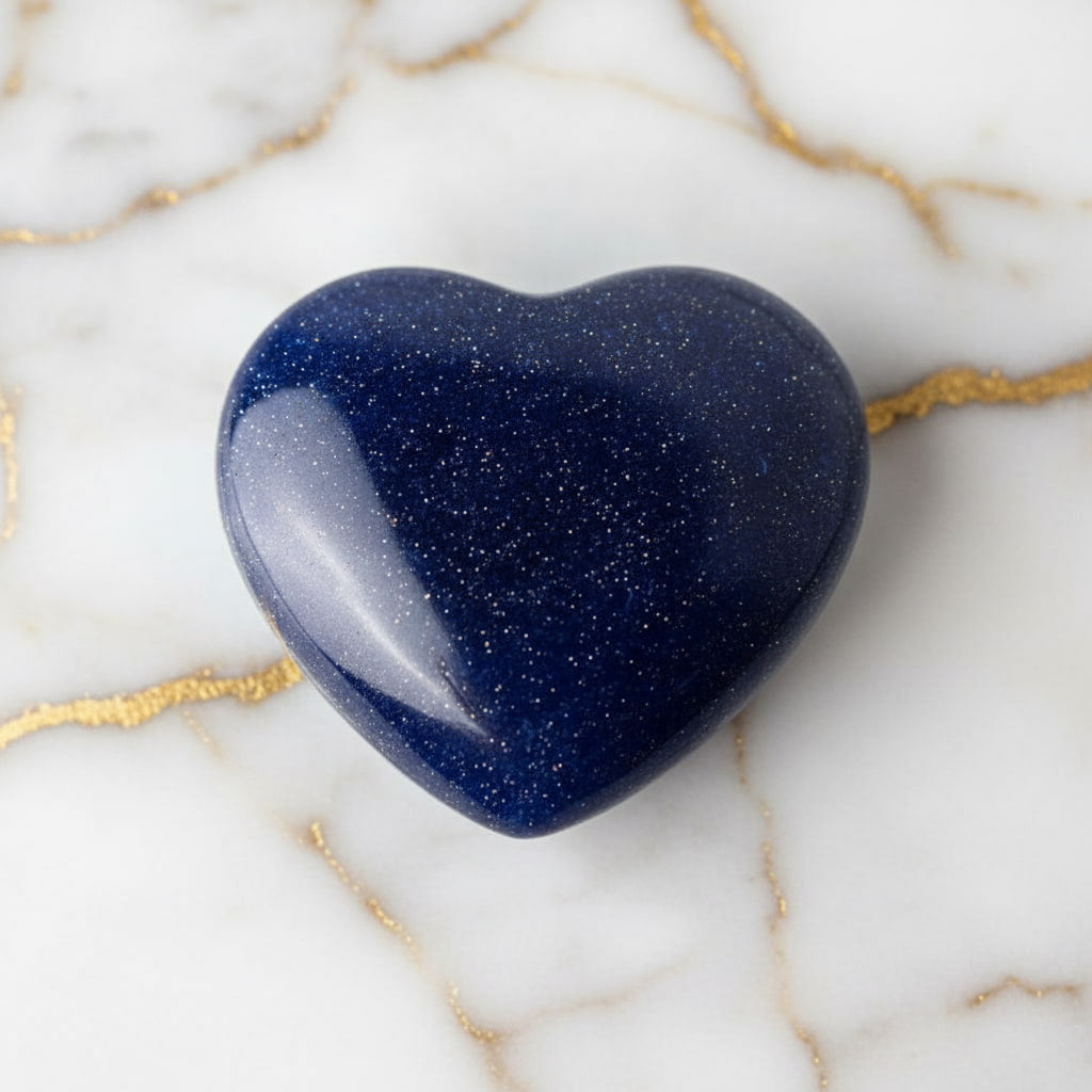 Mini Blaufluss Herz – voller Schimmer & Energie CrystalScents