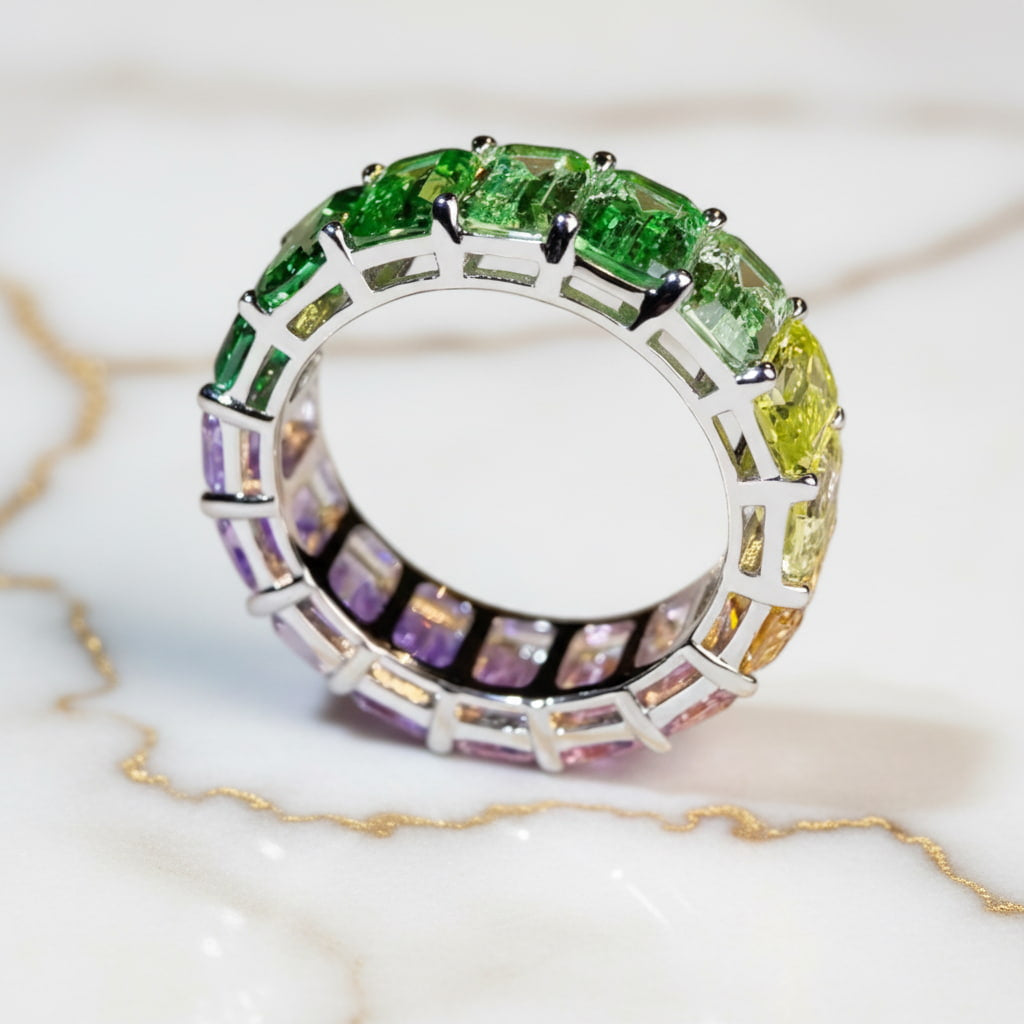 Saphir Ring – Funkelnder Regenbogen CrystalScents