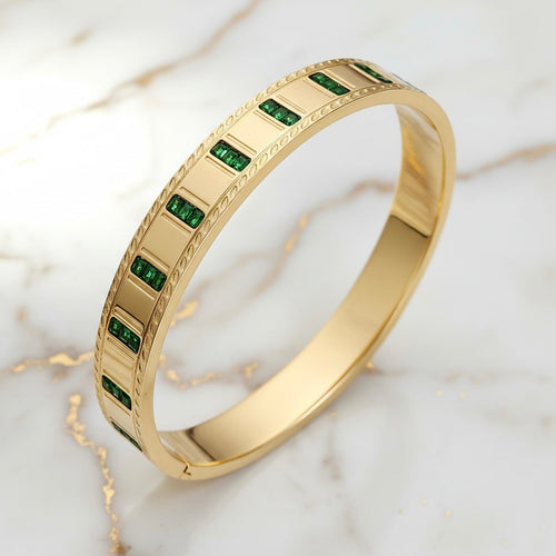 Armband Gold - Mit grünen Akzenten CrystalScents