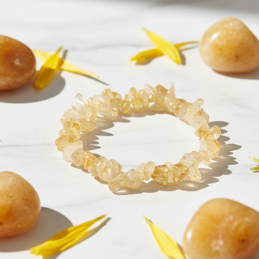 Citrin Splitter Armband - Lebensfreude & Energie