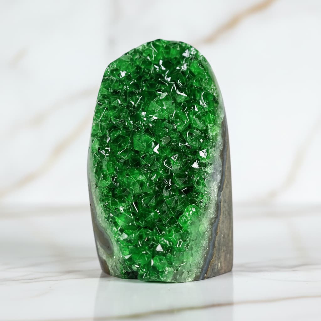 Amethystdruse – Grüne Kristallspitzen CrystalScents