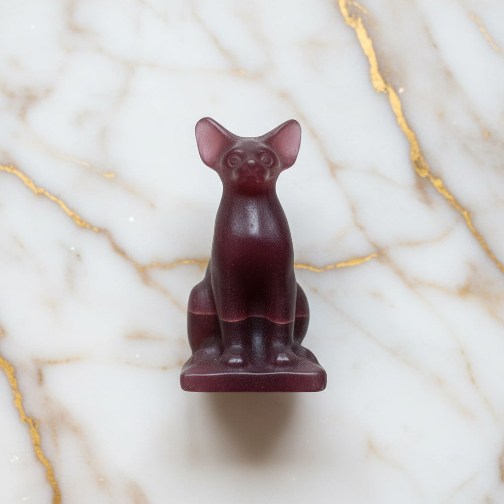 Katzenaugen Katzenskulptur - Wachsamer Beschützer CrystalScents