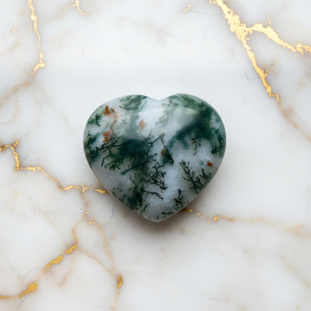 Moosachat Herz – Kleiner Glücksbringer