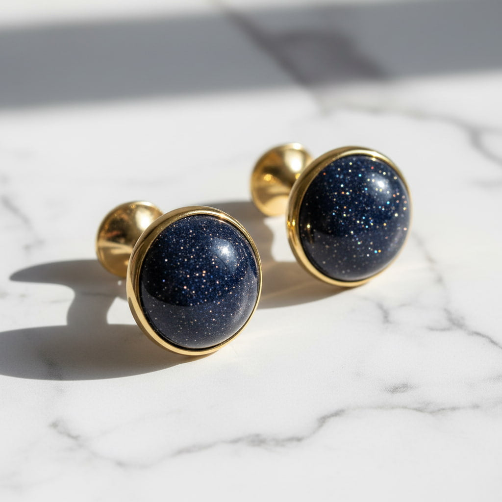 Blaufluss Manschettenknöpfe – Mit schimmernder Ausstrahlung