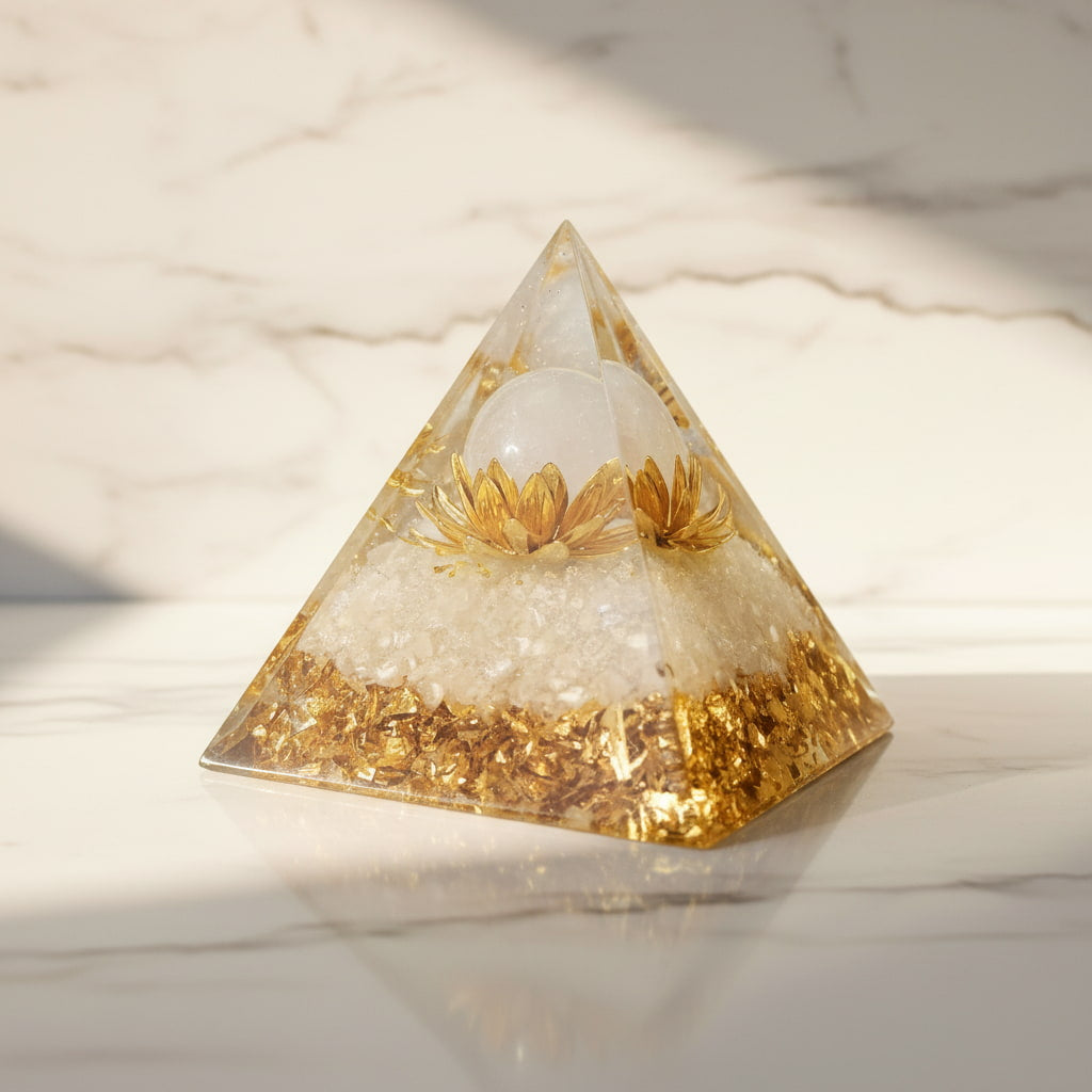Orgonit Pyramide Bergkristall – Energie im Raum CrystalScents