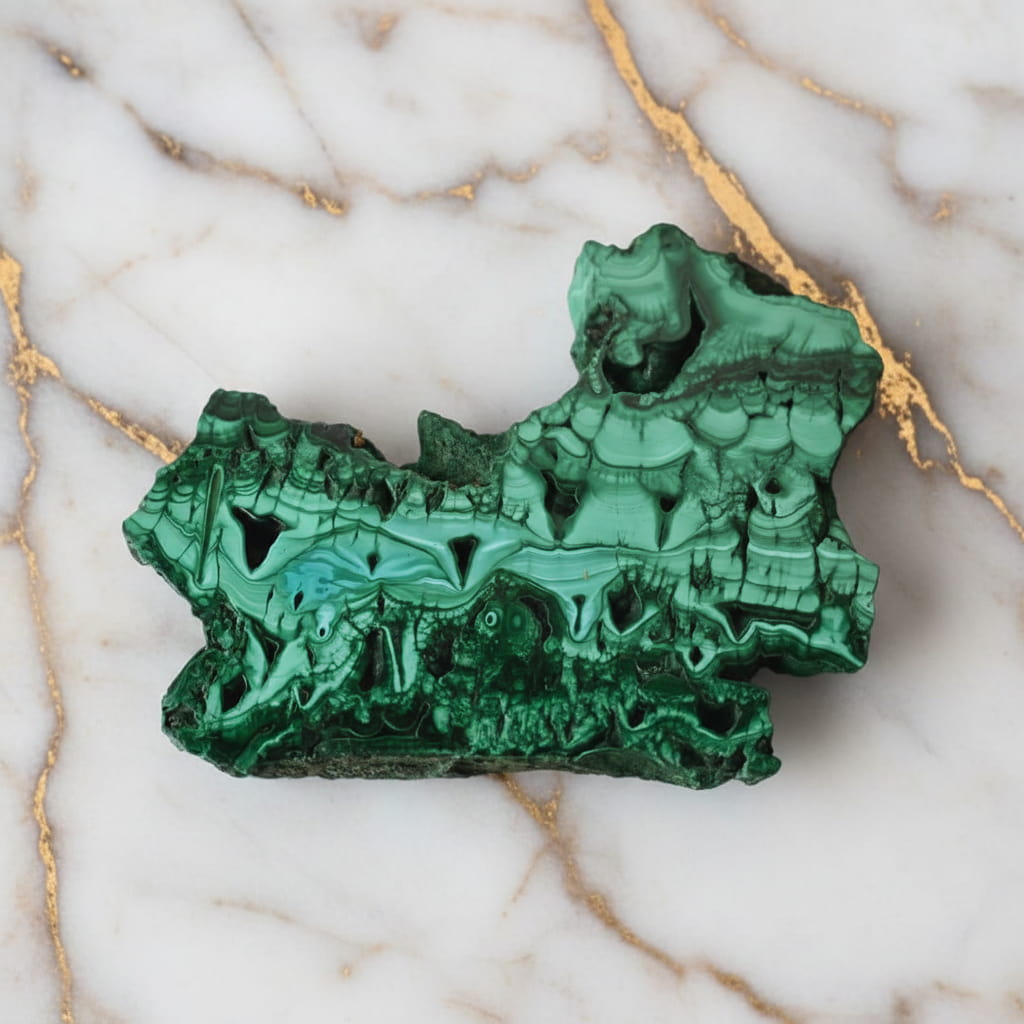 Malachit Scheibe – Kunstvoll & Schützend JETZT sichern CrystalScents