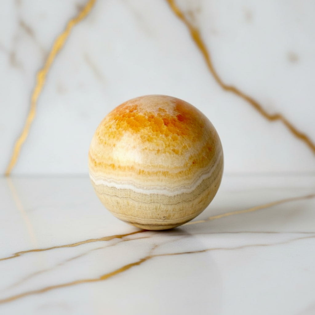 Calcit Kugel – Symbol für Lebensfreude & Kreativität CrystalScents