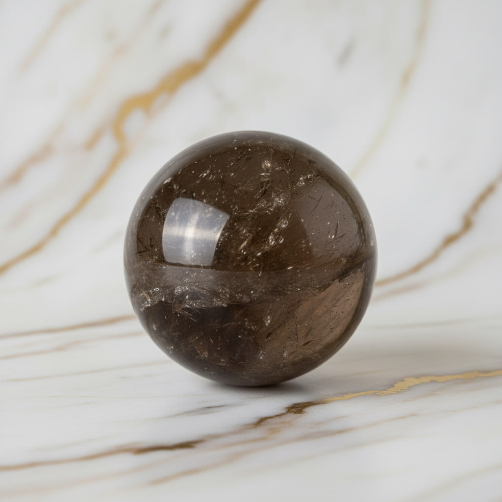 Rauchquarz Kugel – Meditation & Fokus JETZT sichern CrystalScents