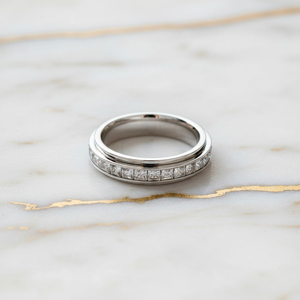 Ring Silber mit drehbarem Design CrystalScents