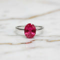 Rubin Ring in Silber – Zeitlose Leuchtkraft in kräftigem Rot CrystalScents