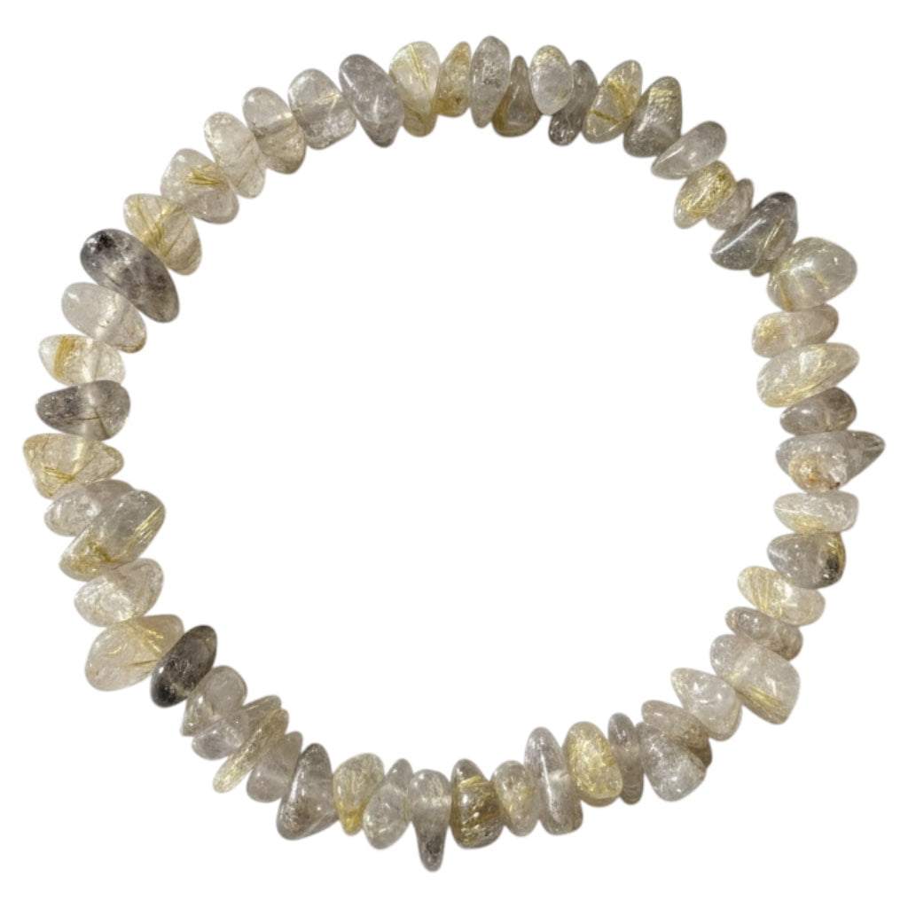 Rutilquarz Splitter Armband – Fokus & Klarheit