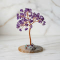 Amethyst Baum auf Achatscheibe