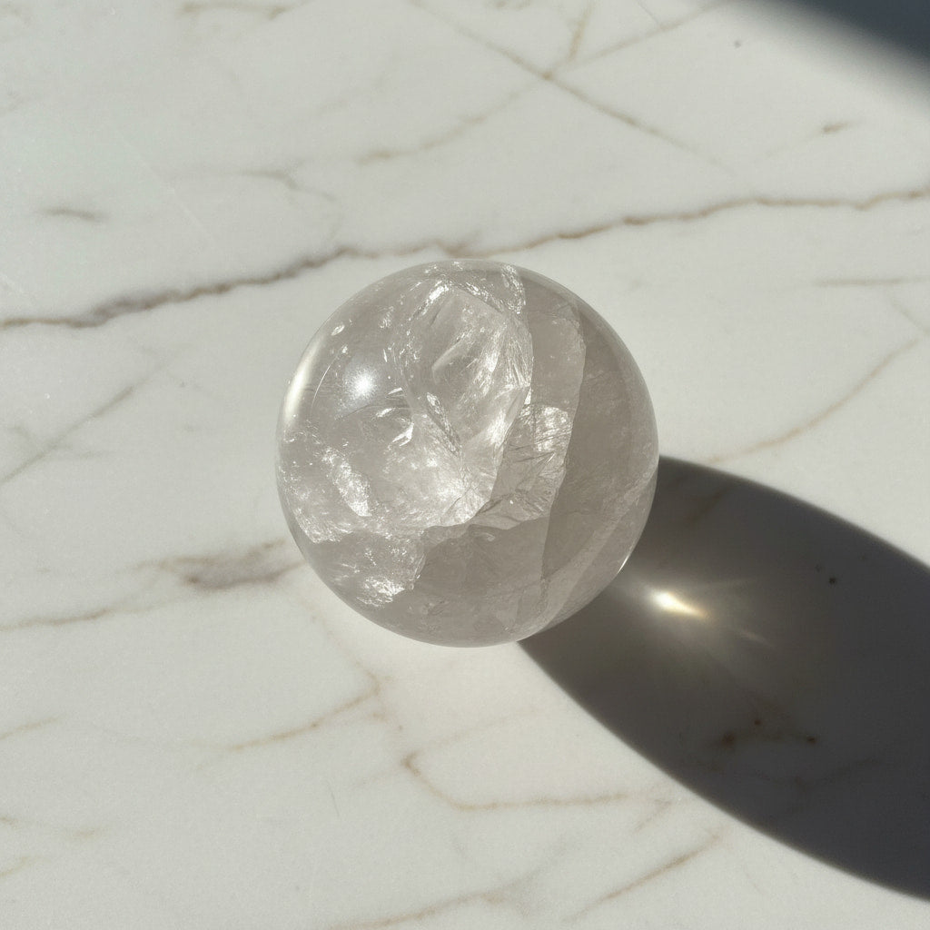 Bergkristall Kugel – Reines Naturjuwel CrystalScents