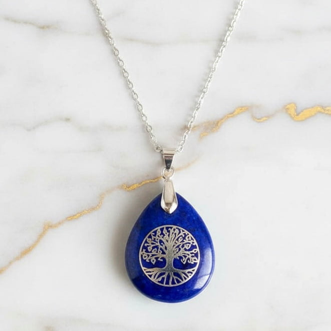 Lapislazuli Halskette „Baum des Lebens“